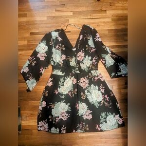 Maurices Kimono Sleeve Lace Up Dress